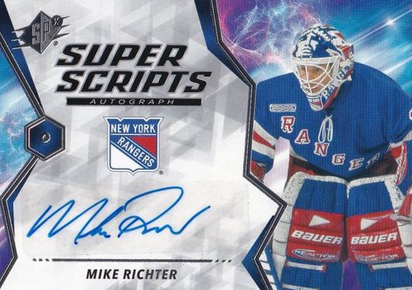 AUTO karta MIKE RICHTER 20-21 SPx Super Scripts Autograph číslo S-MR